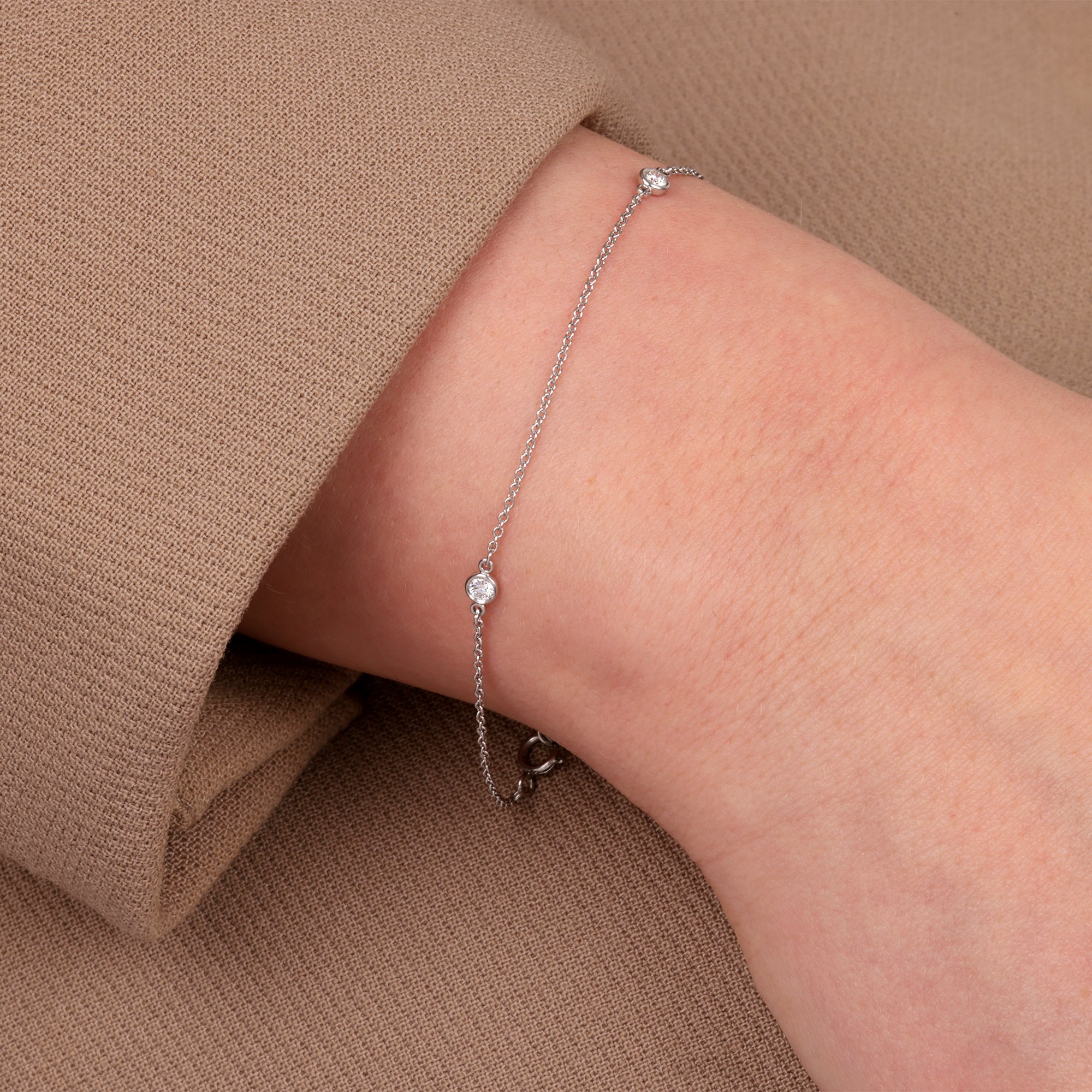 Tiffany & Co. Diamond by the Yard 3 Diamond Bracelet
