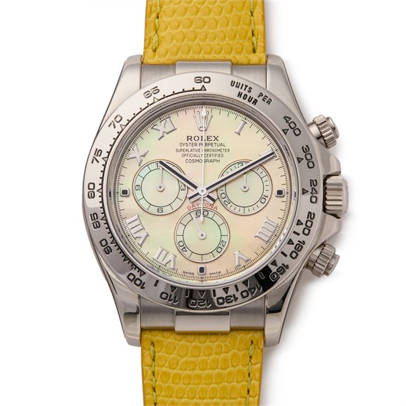 Rolex Daytona Yellow Beach White Gold - 116519