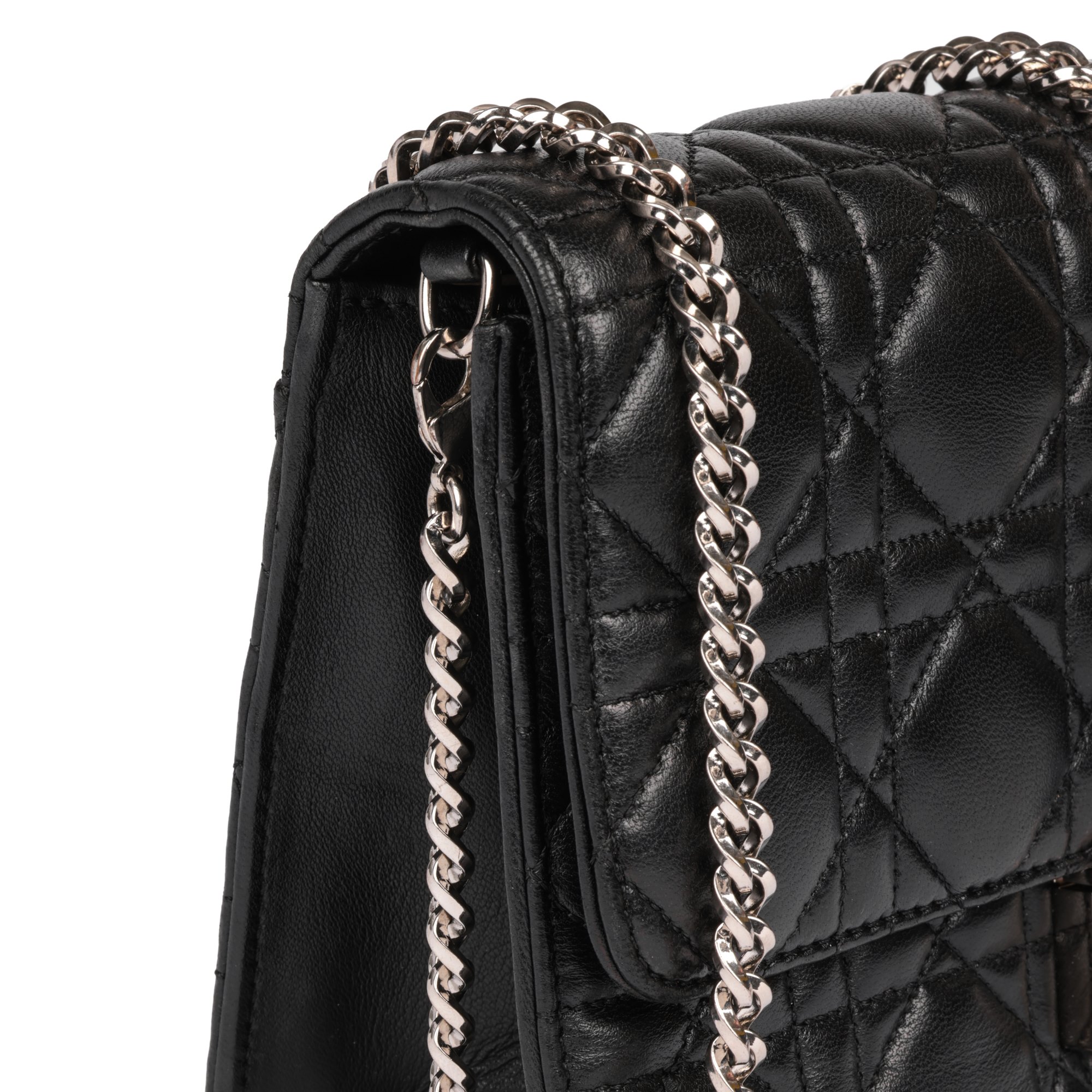Christian Dior Black Quilted Lambskin Miss Dior Flap Bag