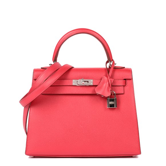 Hermès Rouge Casaque Epsom Leather Kelly 25cm Sellier