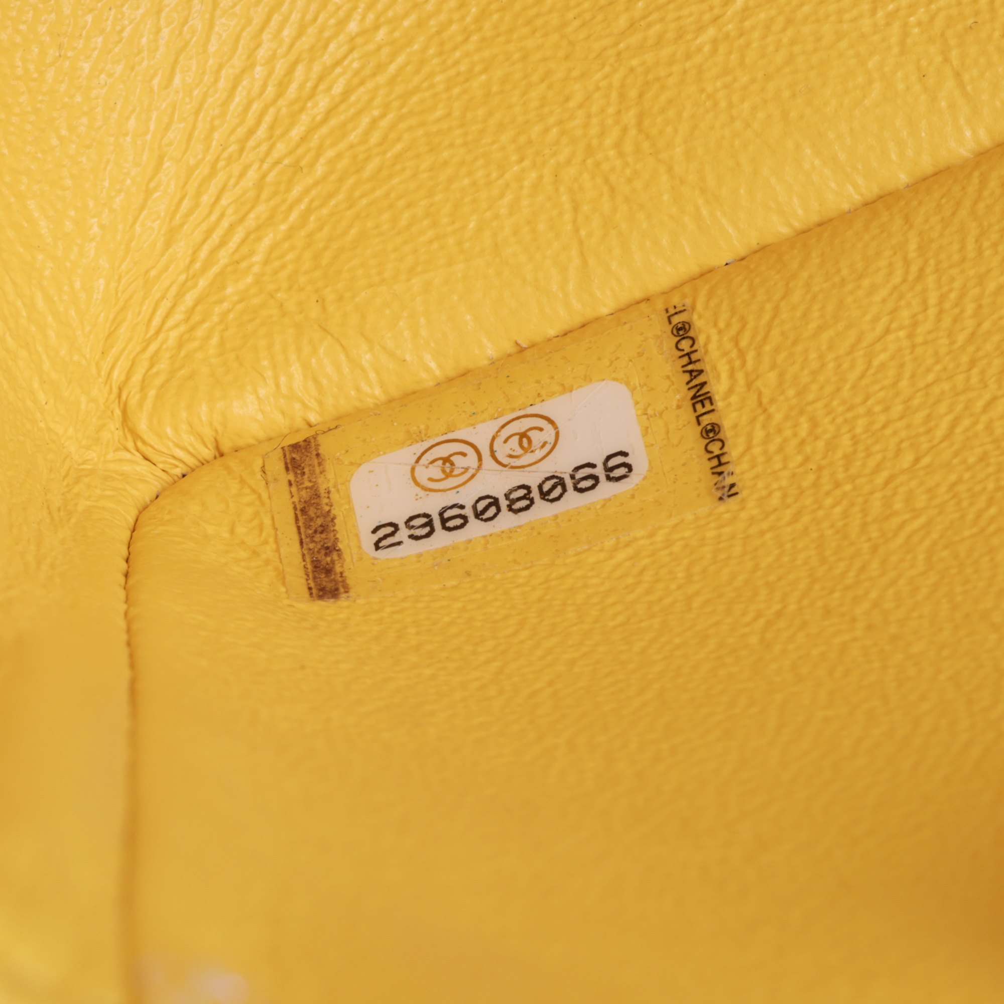 Chanel Canary Yellow Tweed Fabric 224 2.55 Reissue Double Flap Bag