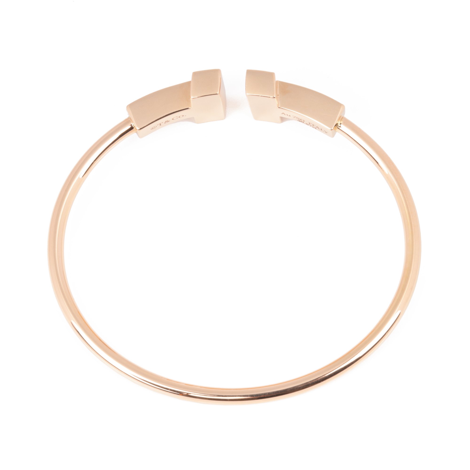 Tiffany & Co. T wide Diamond Wire Bracelet