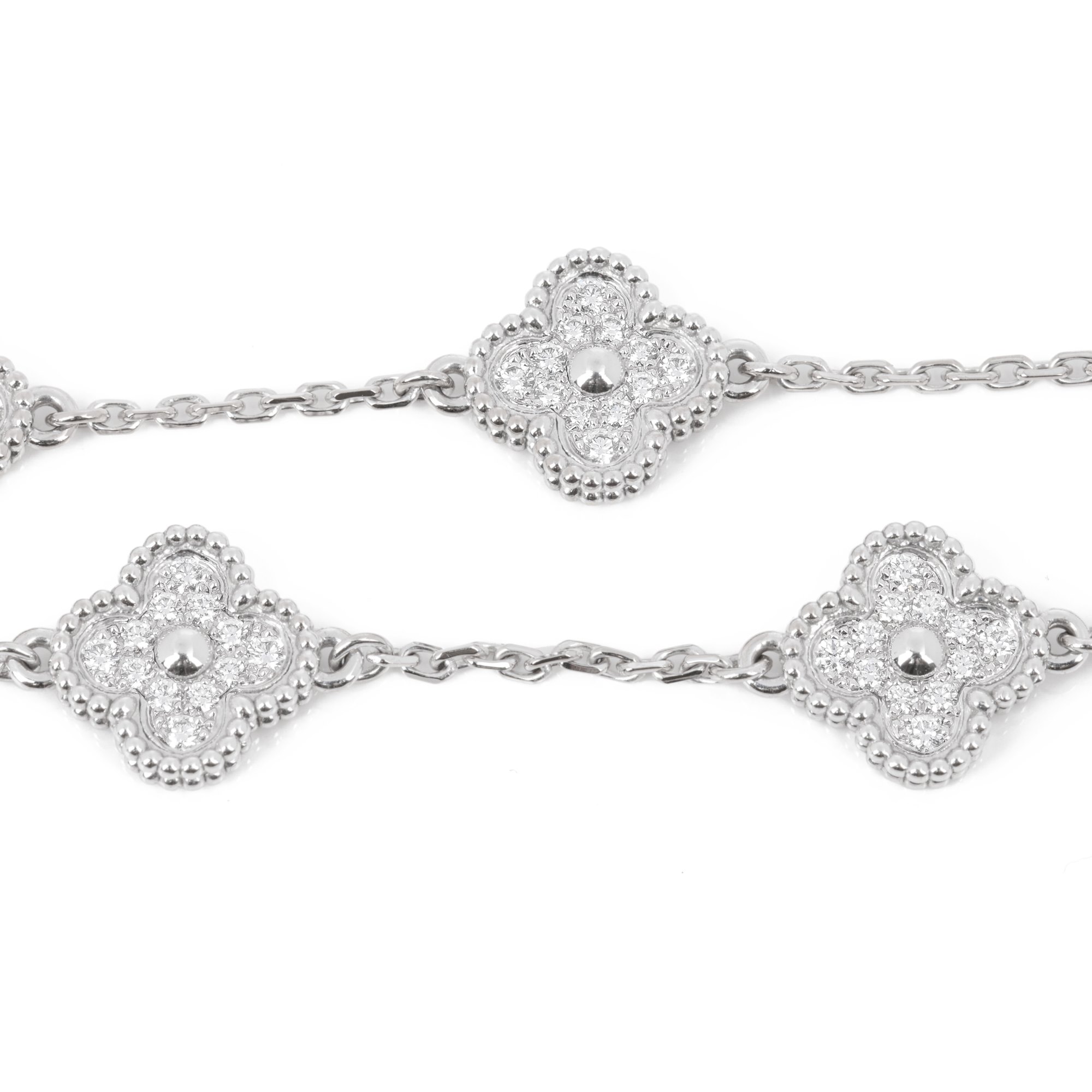 Van Cleef & Arpels Sweet Alhambra 6 Motif Diamond Bracelet