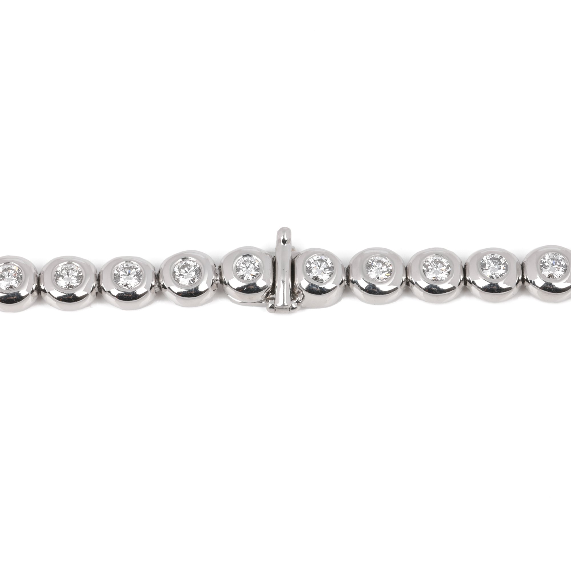 Tiffany & Co. Bezel Set Diamond Tennis Necklace