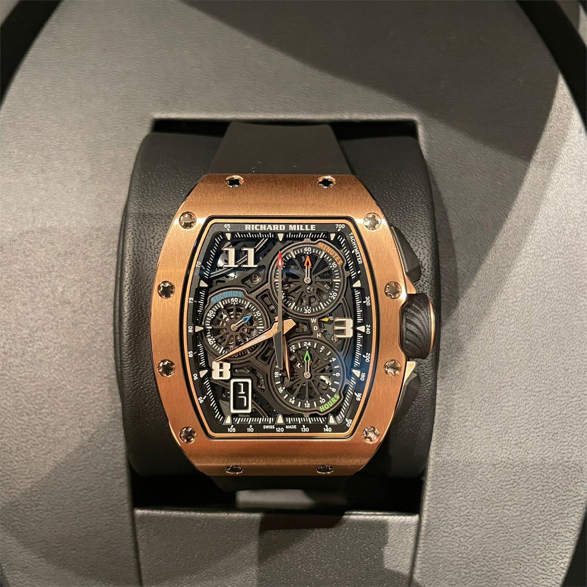 Richard Mille Automatic Winding Lifestyle Flyback Chronograph Rose Gold RM72-01