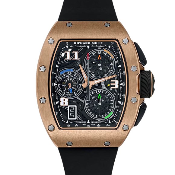 Richard Mille Automatic Winding Lifestyle Flyback Chronograph 18k Rose Gold - RM72-01