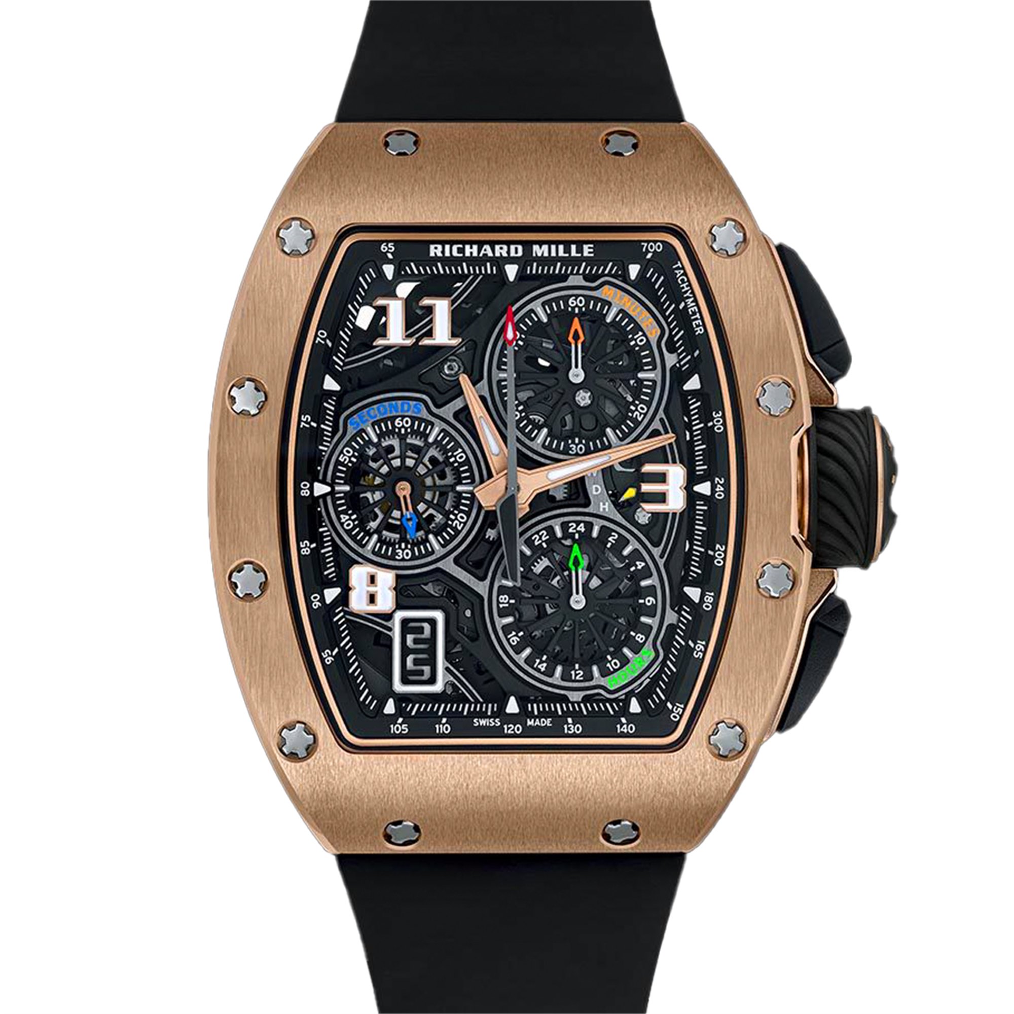 Richard Mille Automatic Winding Lifestyle Flyback Chronograph Rose Gold RM72-01