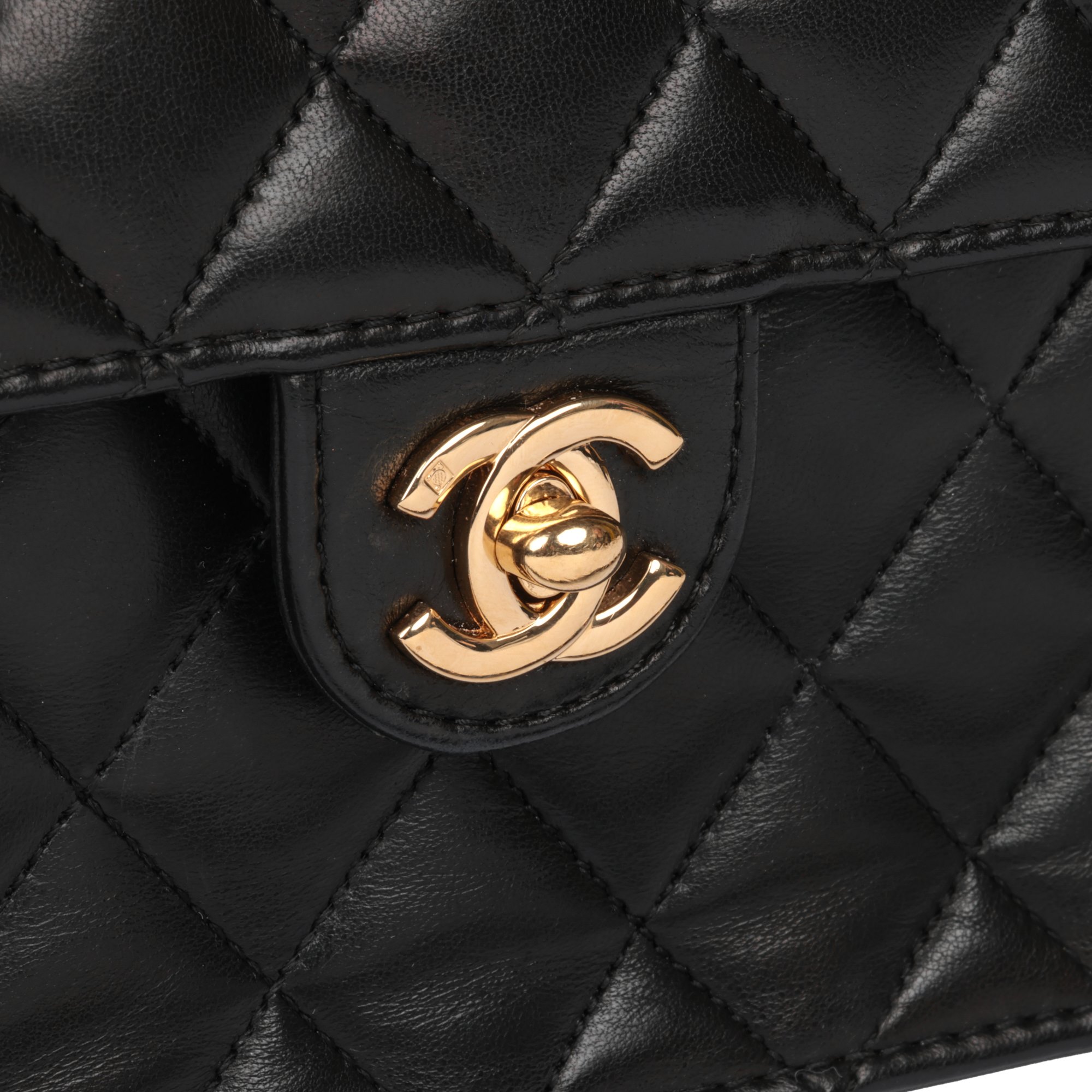 Chanel Black Quilted Lambskin Medium Classic Single Flap Bag