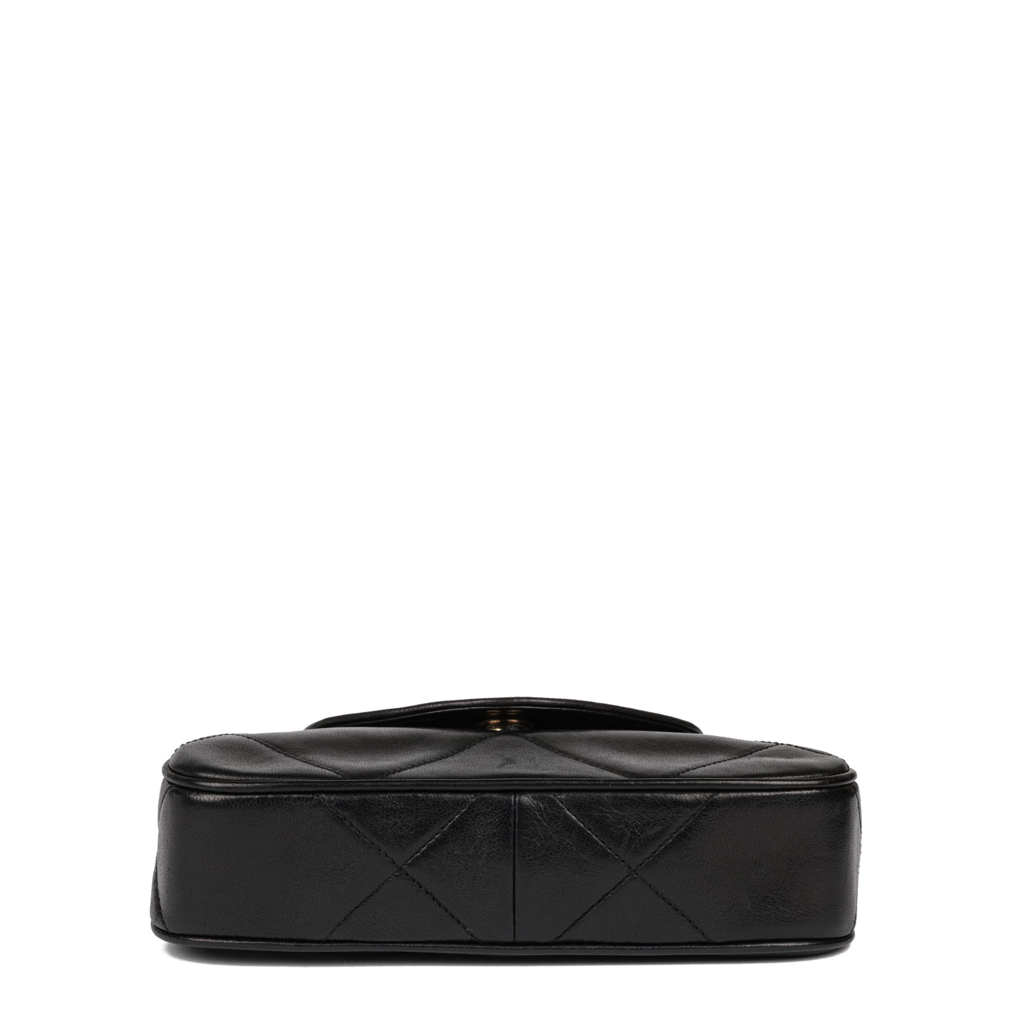 Chanel Black Quilted Lambskin Vintage Timeless Mini Pochette