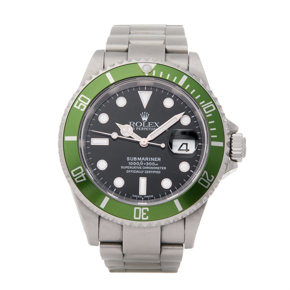 Rolex Submariner Date Flat 4 MK1 F Serial Unpolished Stainless Steel - 16610LV