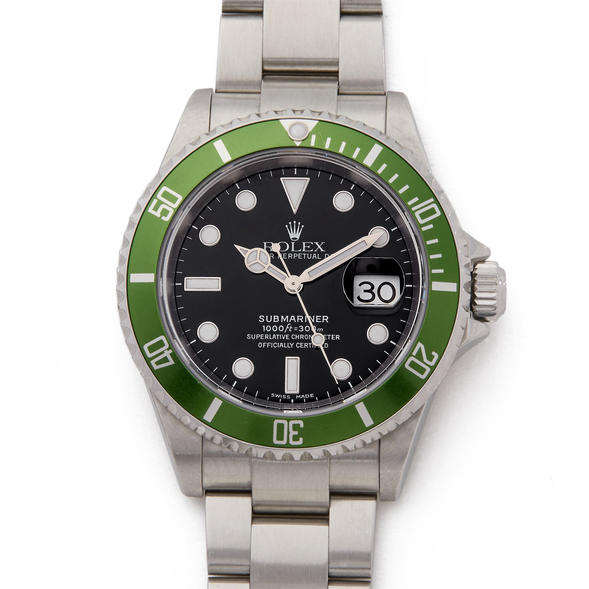 Rolex Submariner Date Flat 4 MK1 F Serial Unpolished Roestvrij Staal 16610LV