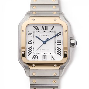 Cartier Santos Yellow Gold & Stainless Steel - W2SA0009