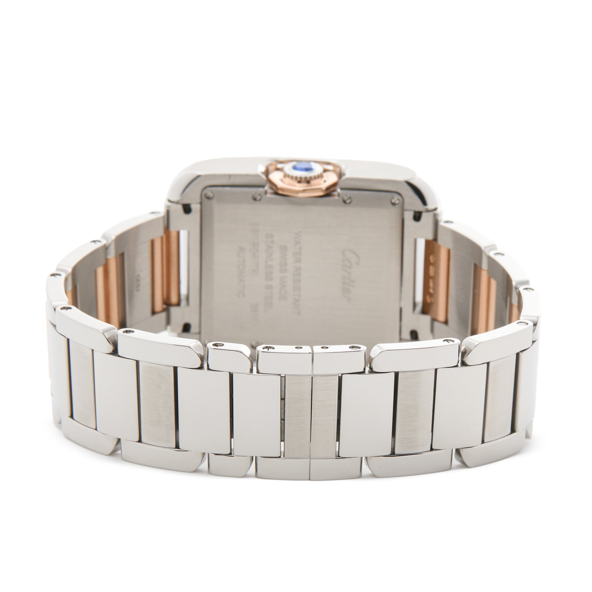 Cartier Tank Anglaise Rose Gold & Stainless Steel W5310037