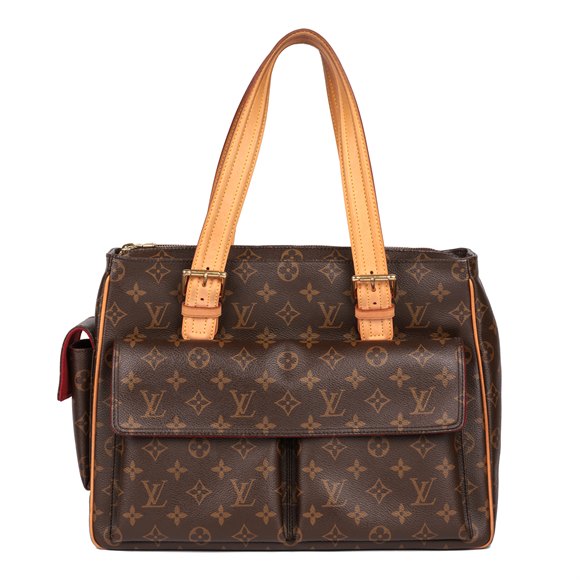 Louis Vuitton Brown Monogram Coated Canvas & Vachetta Leather Multiplie Cite