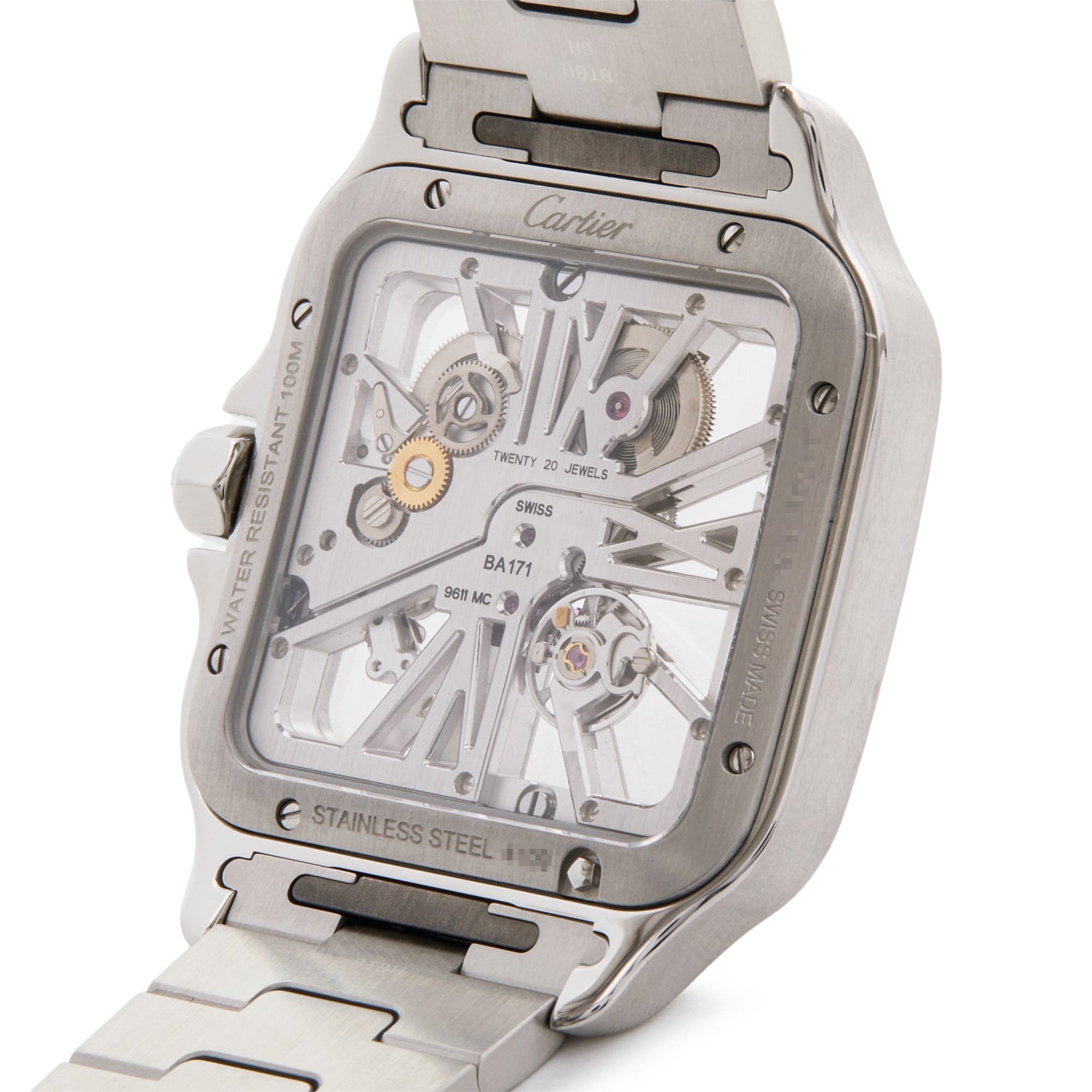 Cartier Santos Roestvrij Staal WHSA0015