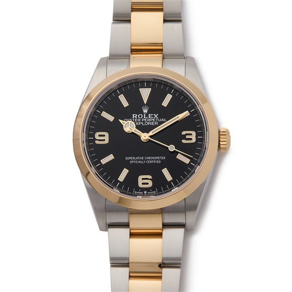 Rolex Explorer Yellow Gold & Stainless Steel - 124273