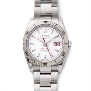 Rolex Datejust 36 Turn-O-Graph White Gold & Stainless Steel - 116264
