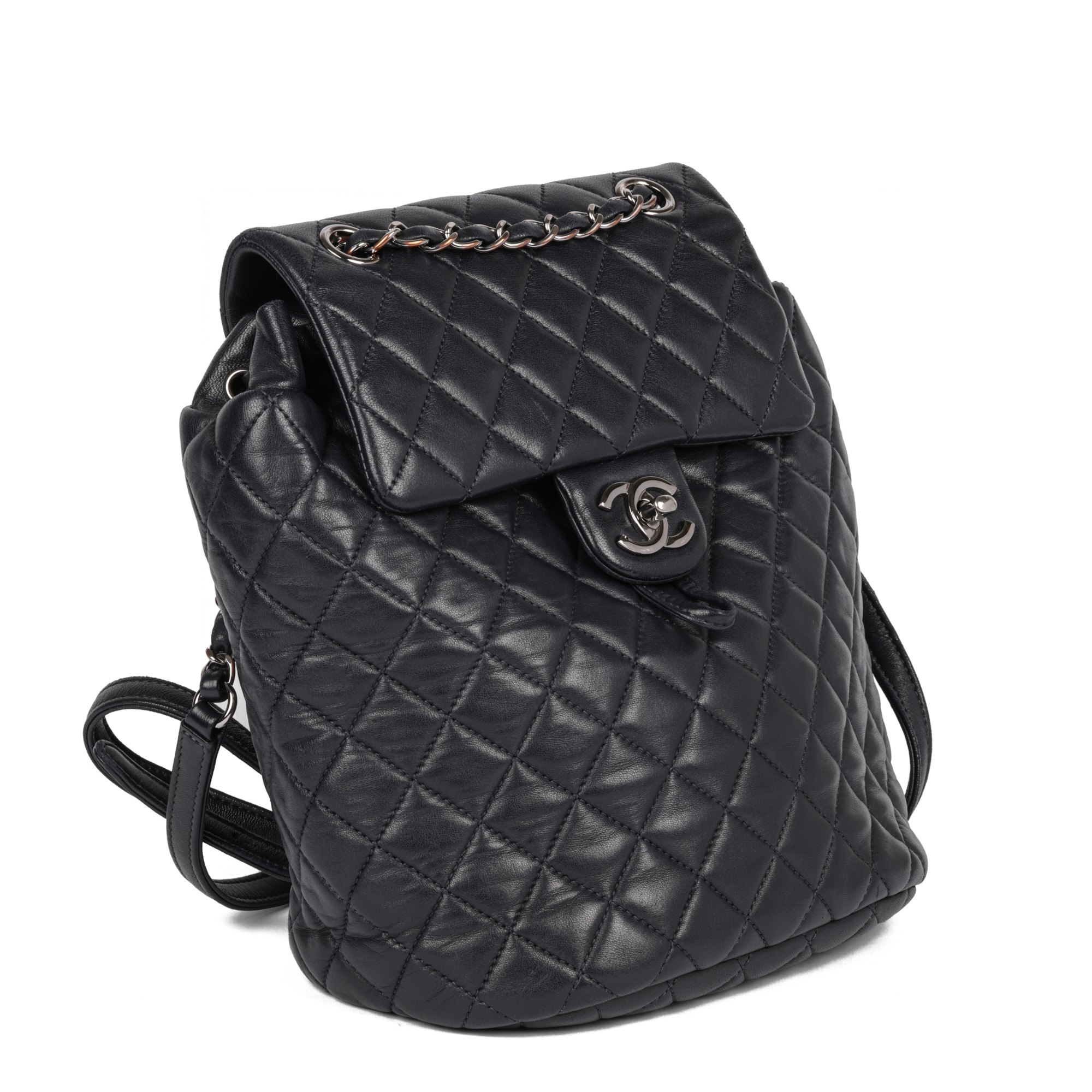 Chanel Indigo Quilted Lambskin Small Urban Spirit Backpack