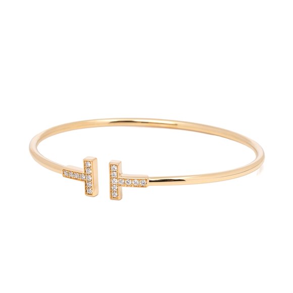 Tiffany & Co. T Diamond Wire Bracelet
