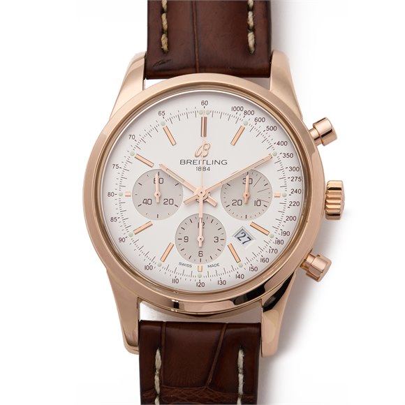 Breitling Transocean Chronograph Rose Gold - RB0152