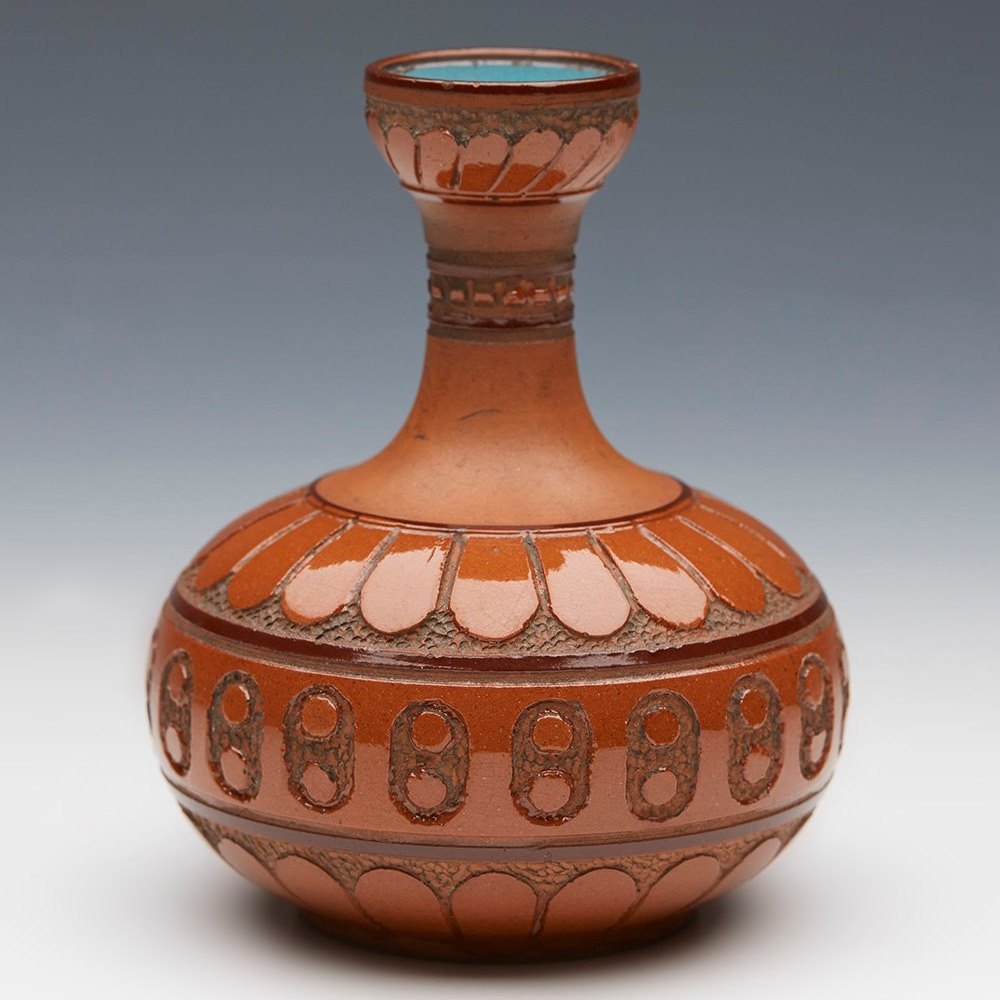 Aesthetic Movement Watcombe Vase By Christopher Dresser C 1880 84