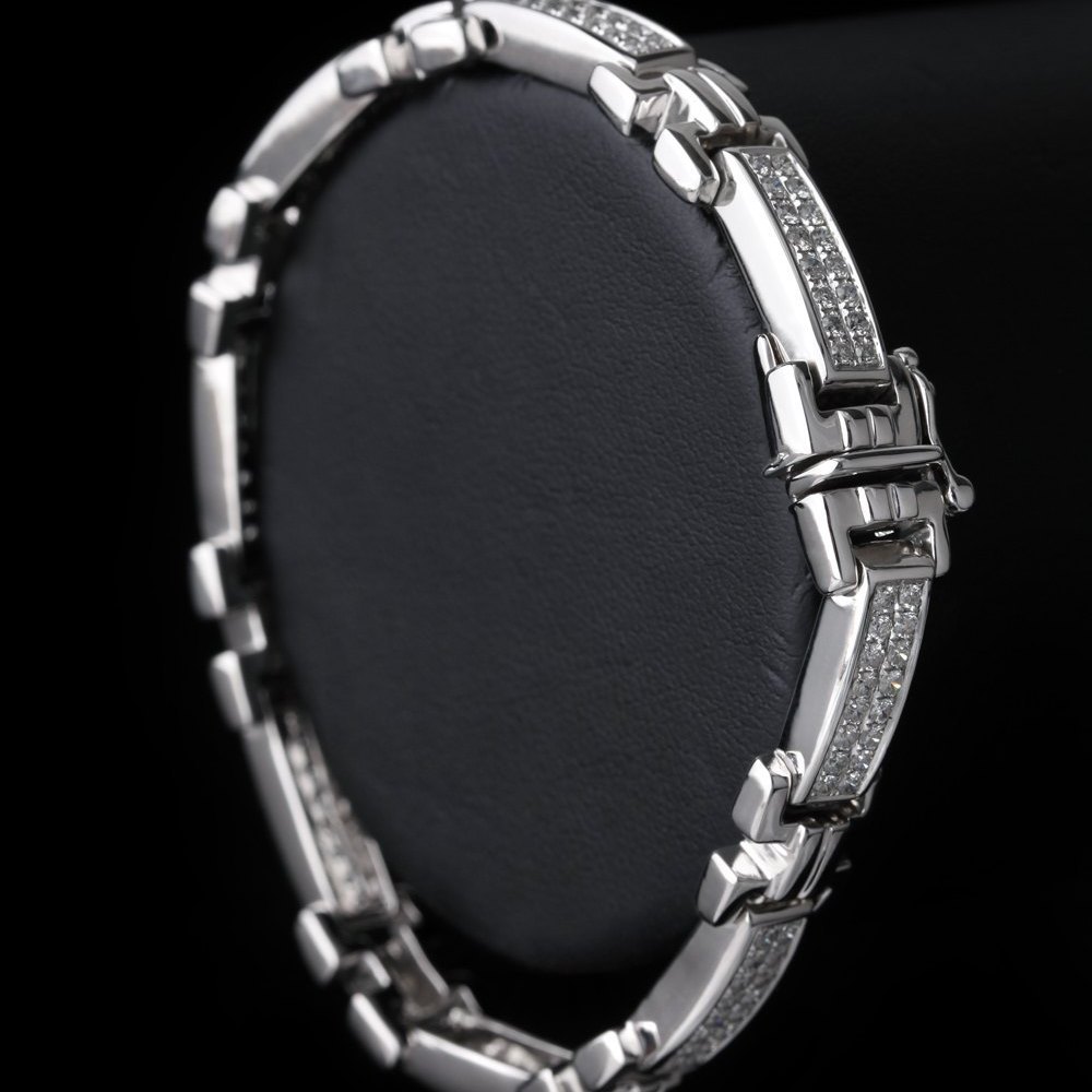 18k White Gold 18k White Gold 5.04 cts Diamond Link Bracelet