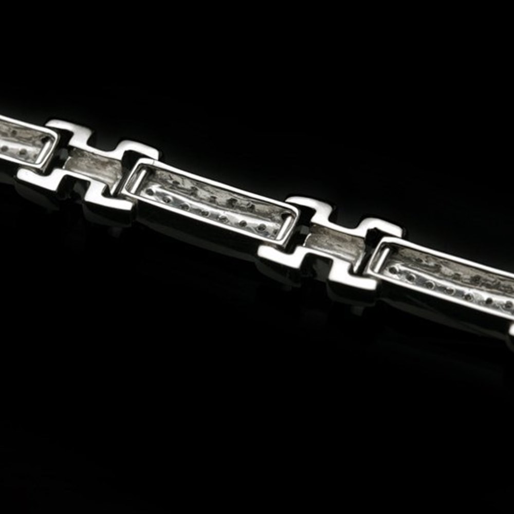 18k White Gold 18k White Gold 5.04 cts Diamond Link Bracelet