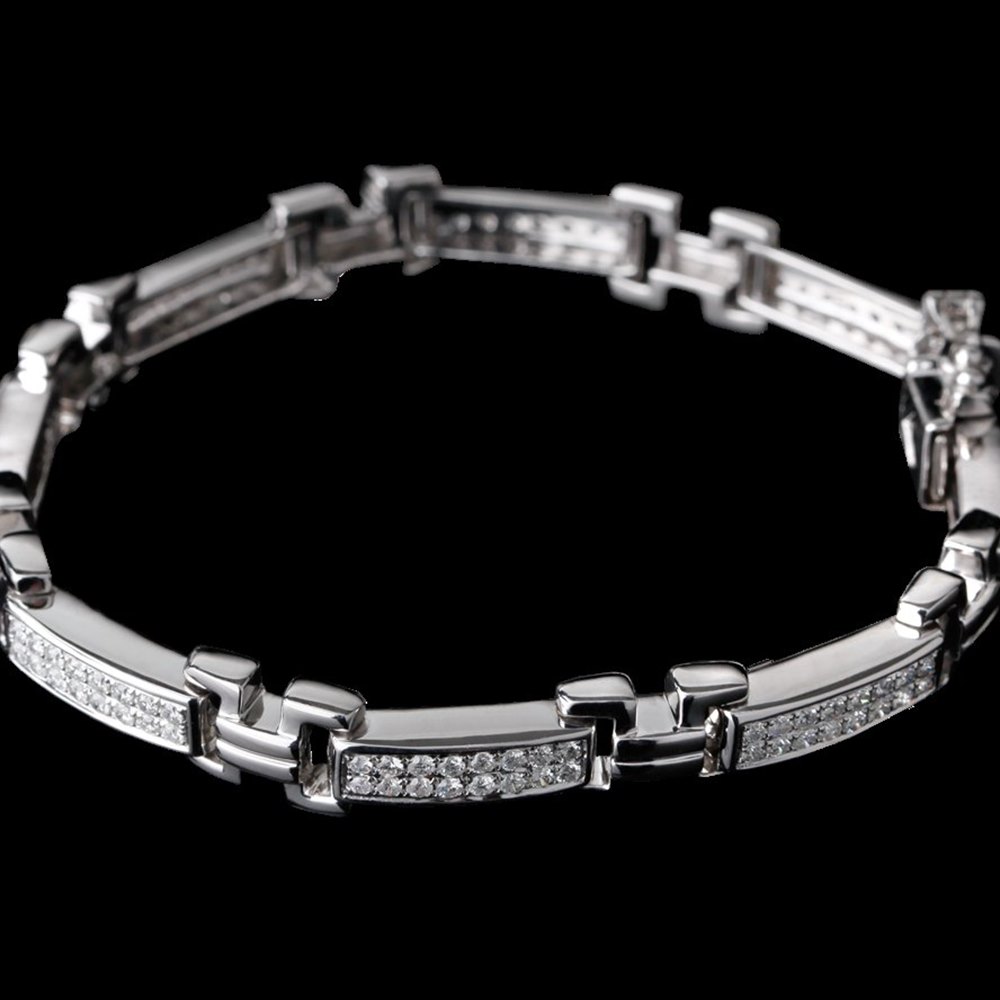 18k White Gold 18k White Gold 5.04 cts Diamond Link Bracelet