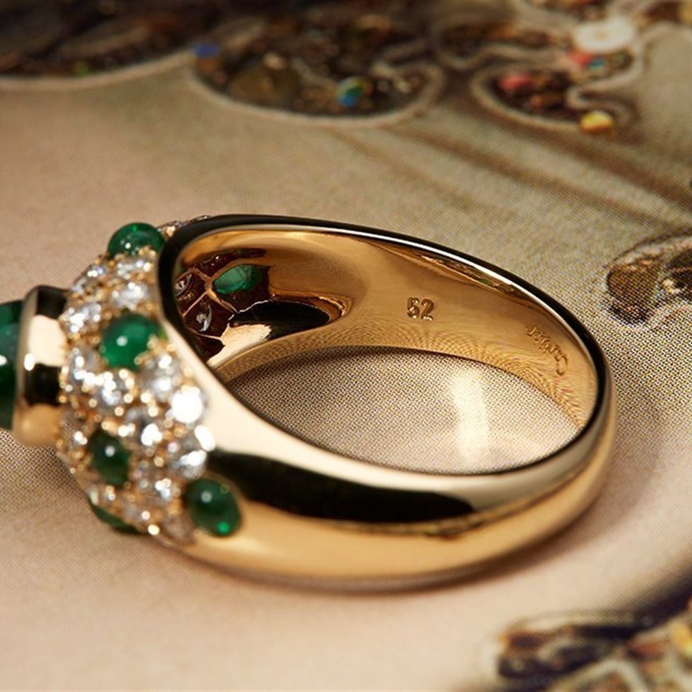 Cartier Colombian Emerald & Diamond Ring