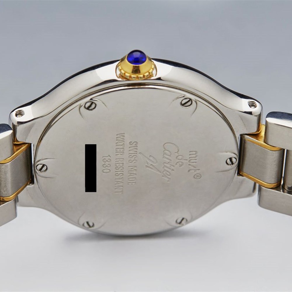 must de cartier stainless steel watch