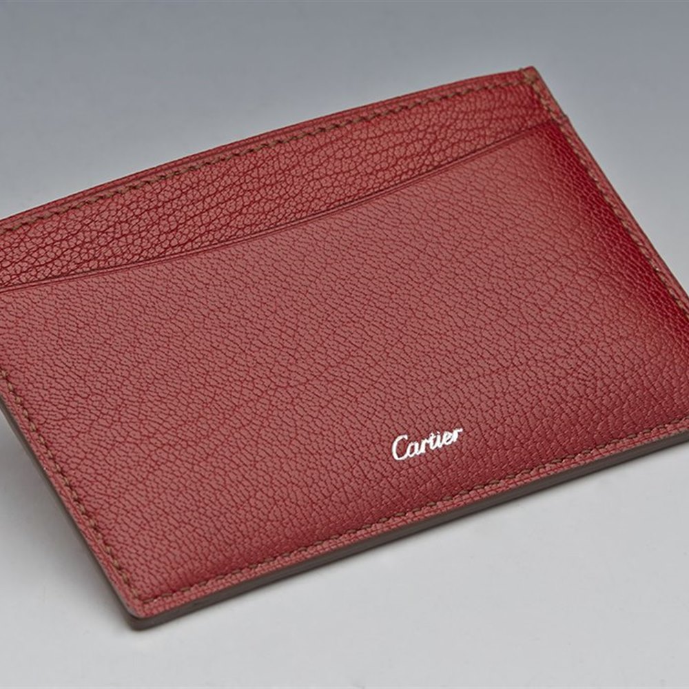 cartier leather card case