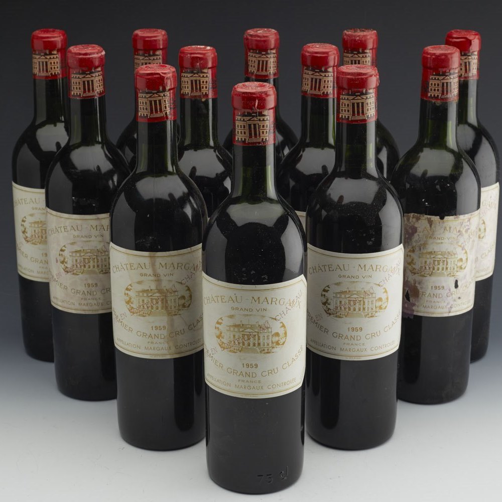 Chateau Margaux Chateau Margaux 1959 X12 B133 Second Hand Wine Champagne