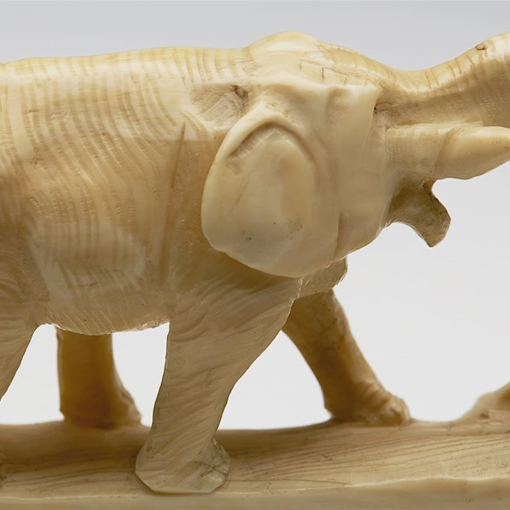 antique real ivory figurines