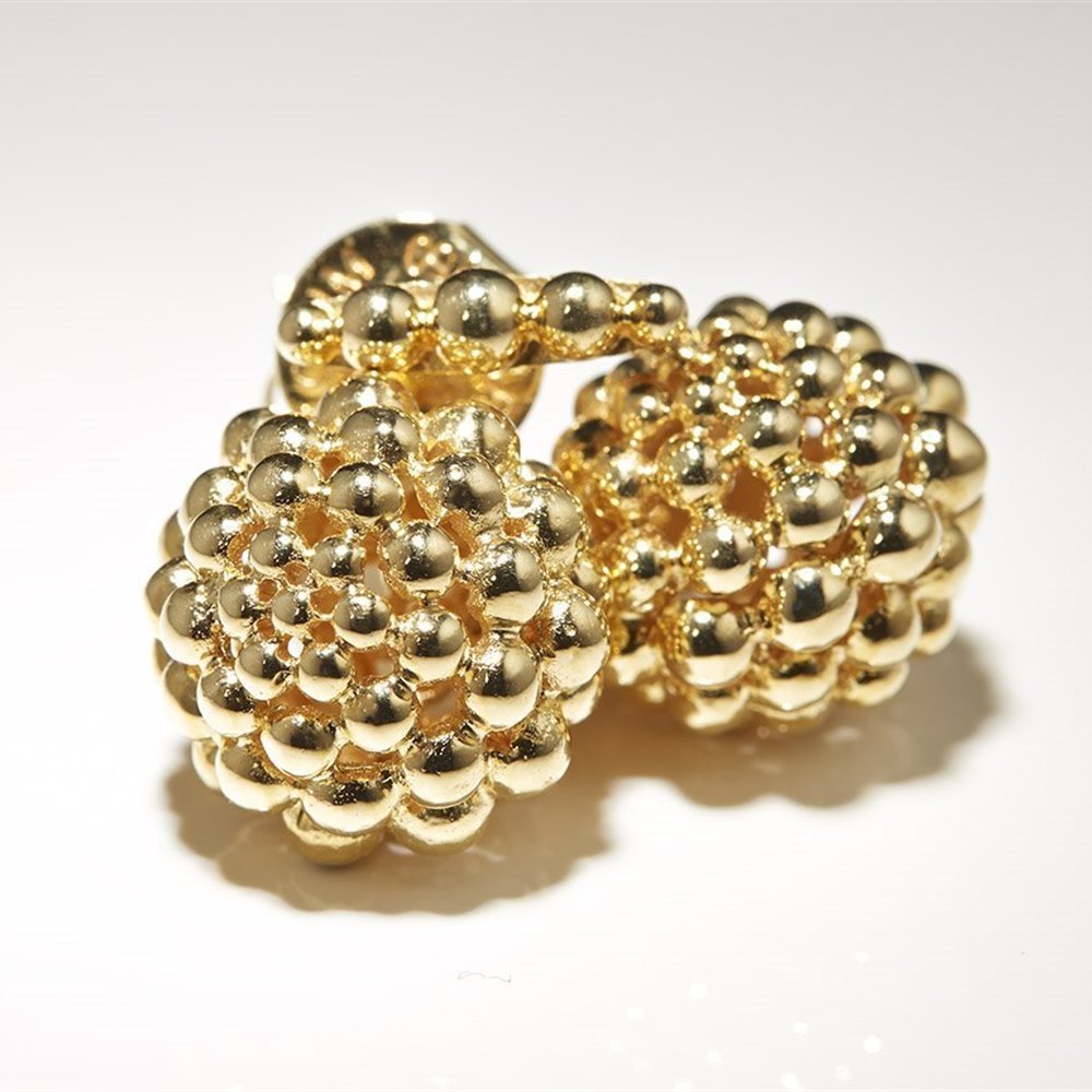 Carla Amorim 18K Yellow Gold Pretty Round Drop Earrings