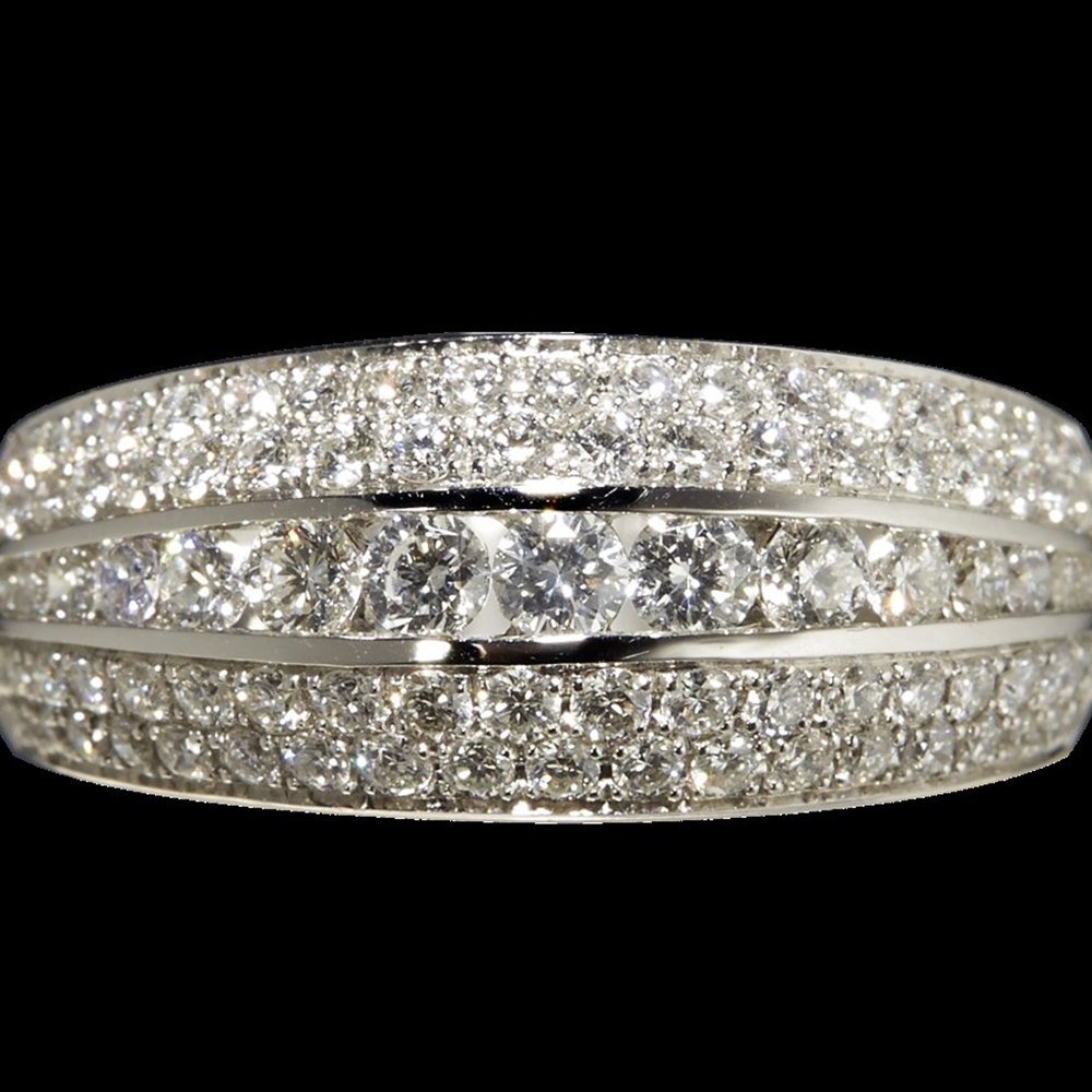 Mappin & Webb 18K White Gold 1.11cts Ringlet Diamond Ring
