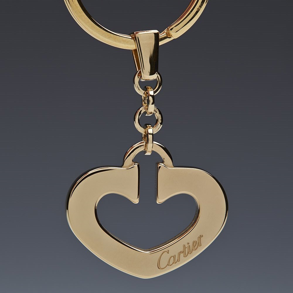 Cartier Cartier Gold Heart Key Ring 