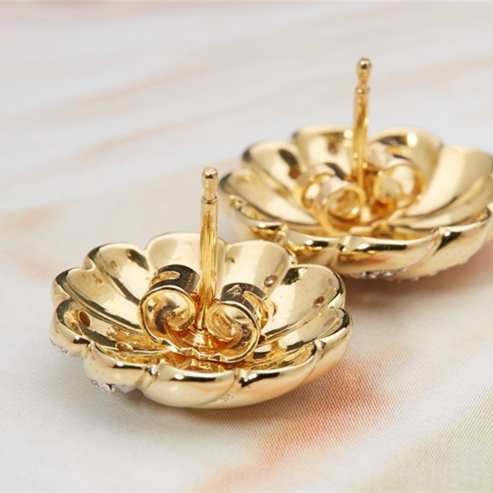 Kutchinsky 18k Yellow & White Gold 0.40ct Diamond Earrings
