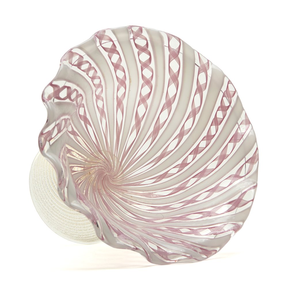 Vintage Salviati Murano Bowl 20th C. Dating from the early to mid 20th century
